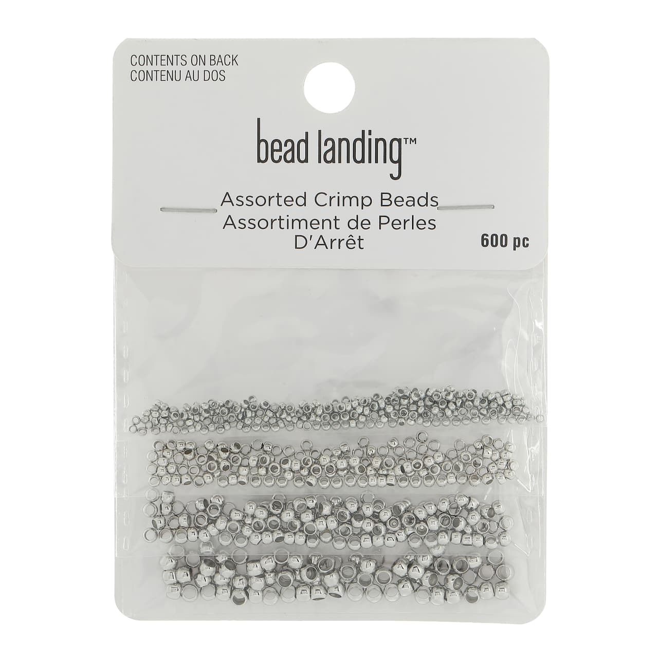 Assorted Metal Crimp Beads, 600ct. by Bead Landing&#x2122;